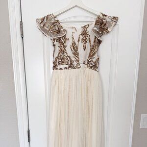 Joyfolie Formal sequin detail dress